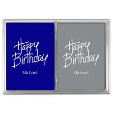 Fun Happy Birthday Double Deck Playing Cards