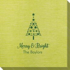 Starred Christmas Tree Bamboo Luxe Napkins