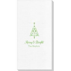 Starred Christmas Tree Deville Guest Towels