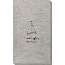Sailboat Bamboo Luxe Guest Towels