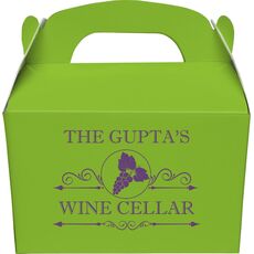 Wine Cellar Gable Favor Boxes