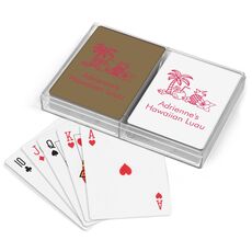 Tropical Hawaiian Luau Double Deck Playing Cards