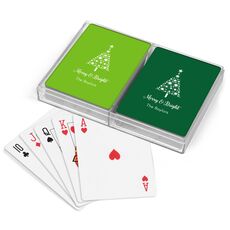 Starred Christmas Tree Double Deck Playing Cards