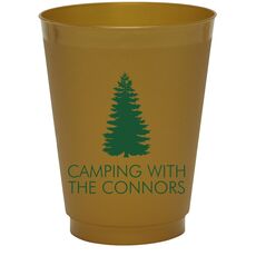Pine Tree Colored Shatterproof Cups