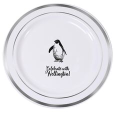 Penguin Premium Banded Plastic Plates