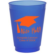 Nice Hat Colored Shatterproof Cups