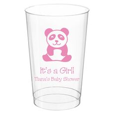 Panda Bear Clear Plastic Cups