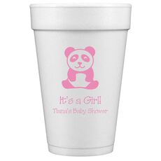 Panda Bear Styrofoam Cups