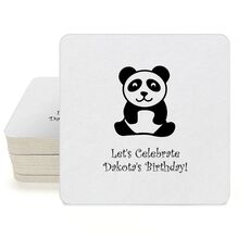 Panda Bear Square Coasters