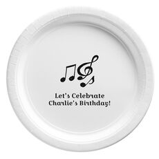 Music Notes Paper Plates