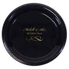 Knot Scroll Plastic Plates