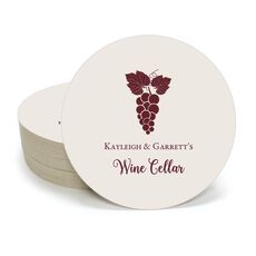 Grape Cluster Round Coasters