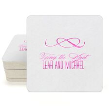 Knot Scroll Square Coasters