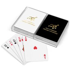 Music Notes Double Deck Playing Cards