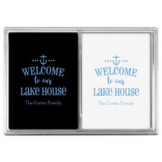 Welcome to Our Lake House Double Deck Playing Cards