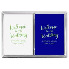 Welcome to our Wedding Double Deck Playing Cards