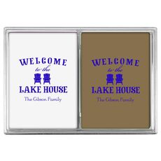Welcome to the Lake House Double Deck Playing Cards