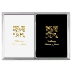 Floral Design Double Deck Playing Cards