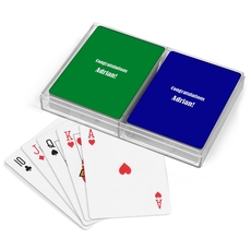 Your Choice of Text Double Deck Playing Cards