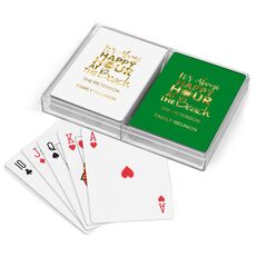 Happy Hour at the Beach Double Deck Playing Cards