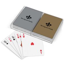 Traditional Fleur-de-Lis Double Deck Playing Cards