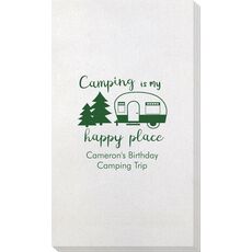 Camping Is My Happy Place Bamboo Luxe Guest Towels