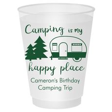 Camping Is My Happy Place Shatterproof Cups
