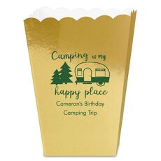 Camping Is My Happy Place Mini Popcorn Boxes