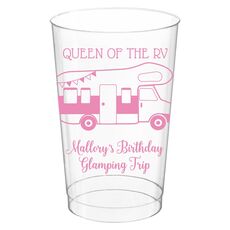 Queen of the RV Clear Plastic Cups