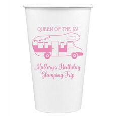 Queen of the RV Paper Coffee Cups