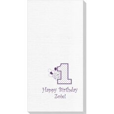 First Birthday Deville Guest Towels
