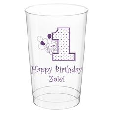 First Birthday Clear Plastic Cups