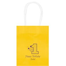 First Birthday Mini Twisted Handled Bags