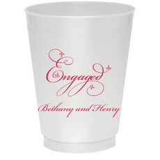 Elegant Engaged Colored Shatterproof Cups
