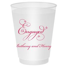 Elegant Engaged Shatterproof Cups