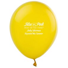 Blue or Pink Shower Latex Balloons