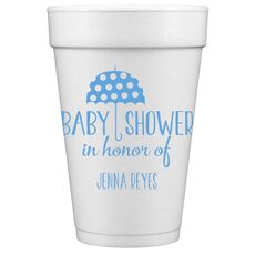 Baby Shower Umbrella Styrofoam Cups