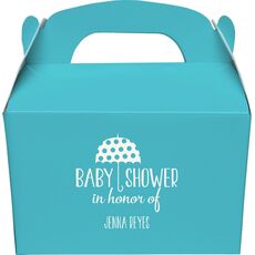 Baby Shower Umbrella Gable Favor Boxes