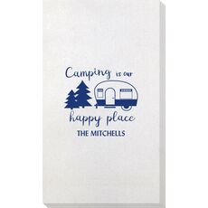 Camping Is Our Happy Place Bamboo Luxe Guest Towels