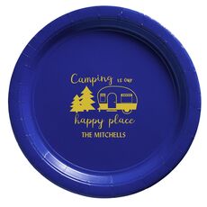 Camping Is Our Happy Place Paper Plates