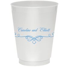 Classic Scroll Colored Shatterproof Cups