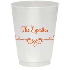 Classic Scroll Colored Shatterproof Cups