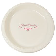 Classic Scroll Plastic Plates