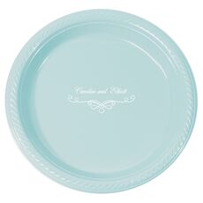 Classic Scroll Plastic Plates