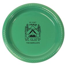 We Don't Camp We Glamp Plastic Plates