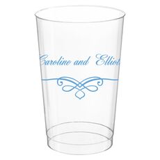 Classic Scroll Clear Plastic Cups