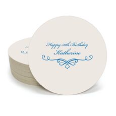 Classic Scroll Round Coasters