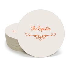 Classic Scroll Round Coasters
