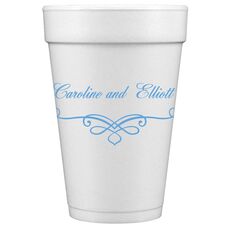 Classic Scroll Styrofoam Cups