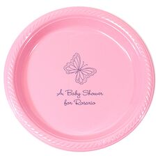 Sweet Butterfly Plastic Plates
